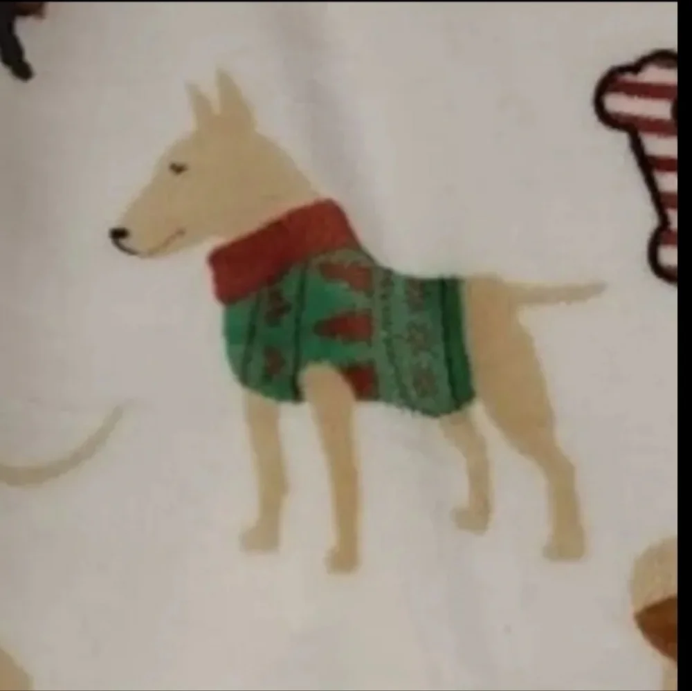 POMERANIAN Pom Retriever Lab Akita Dachshund Dog Christmas Tassel Throw Blanket